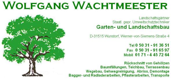Garten- und Landschaftsbau Wolfgang Wachtmeester Wunstorf bei Hannover